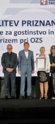 PRIZNANJE ZA KAKOVOST GOSTINSKE PONUDBE PREJEL ALEŠ JUHART NA PREDLOG OOZ SLOVENSKA BISTRICA, 13.11.2023